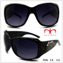 Plastic Ladies Sunglasses with Rhinestone (WSP508359)